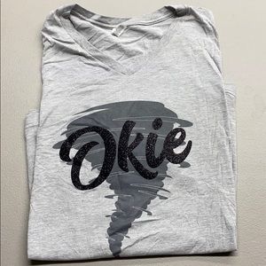 Okie tornado glitter tee 3x